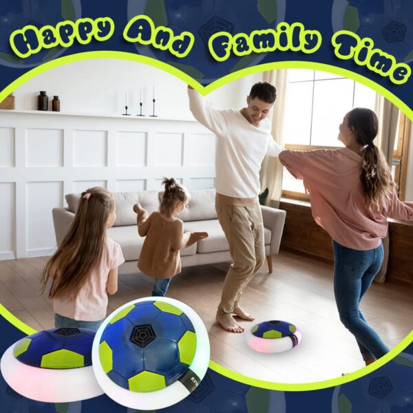 Wembley Hover Football for Kids| Electric Soccer Ball Floating Air| Engaging Indoor Game for Kids | Birthday Gift for Boys| Advanced & Rechargeable Hover Ball Game (Blue) - Image 6